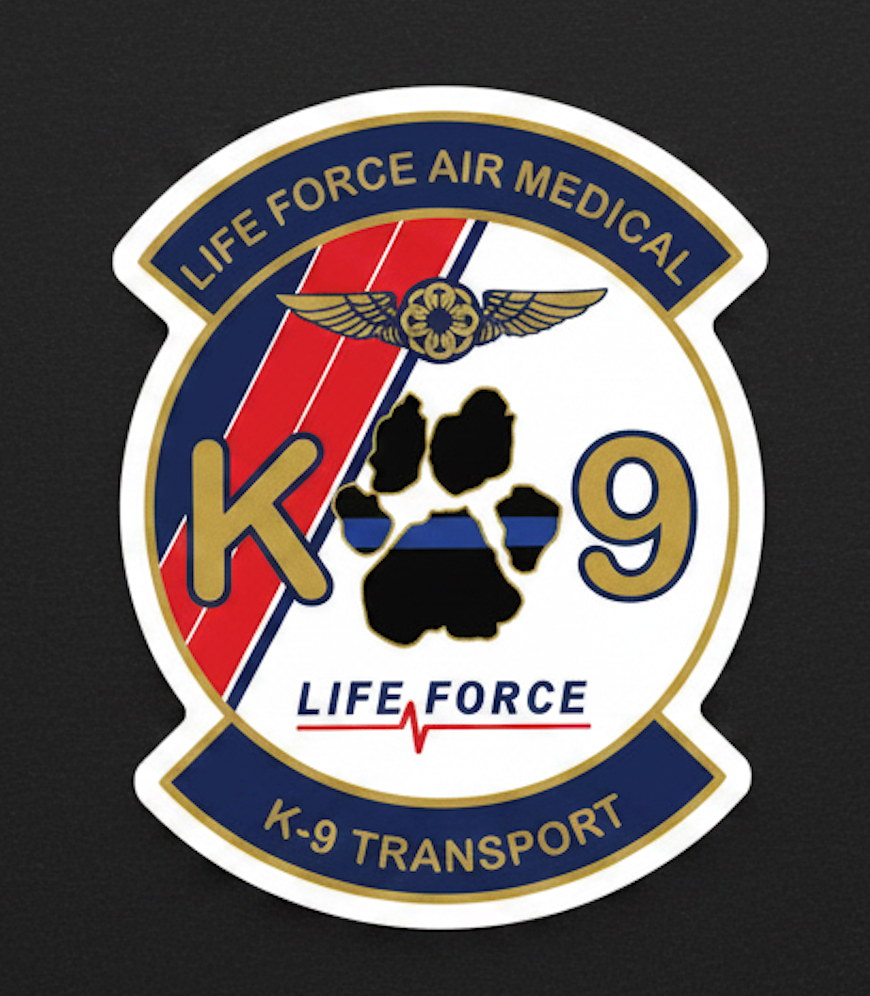K-9 Transport Sticker